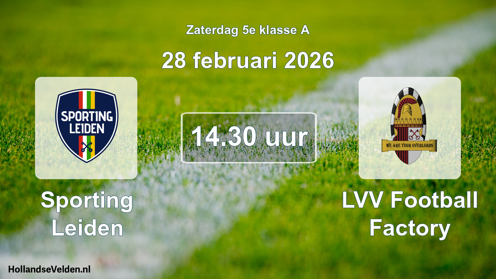 Scheduled Match: Sporting Leiden - LVV Football Factory (28 February 2026)