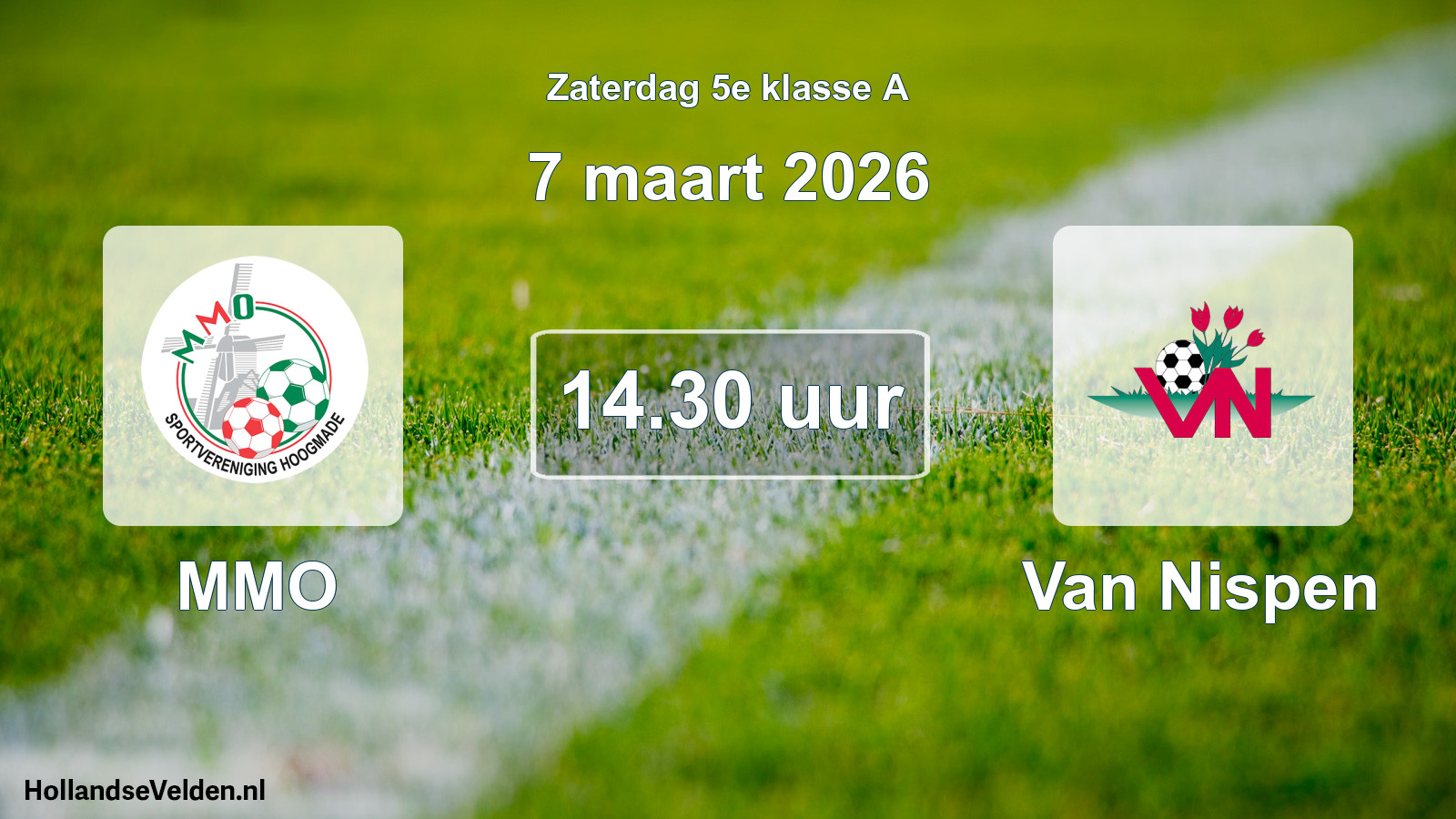 Scheduled Match: MMO - Van Nispen (7 March 2026)