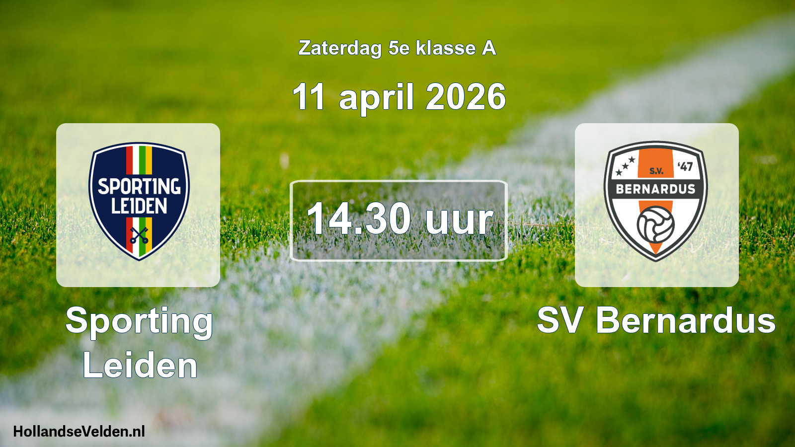 Scheduled Match: Sporting Leiden - SV Bernardus (11 April 2026)