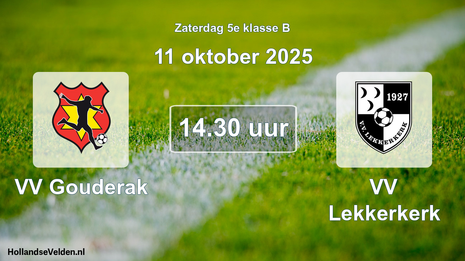 Scheduled Match: VV Gouderak - VV Lekkerkerk (11 October 2025)