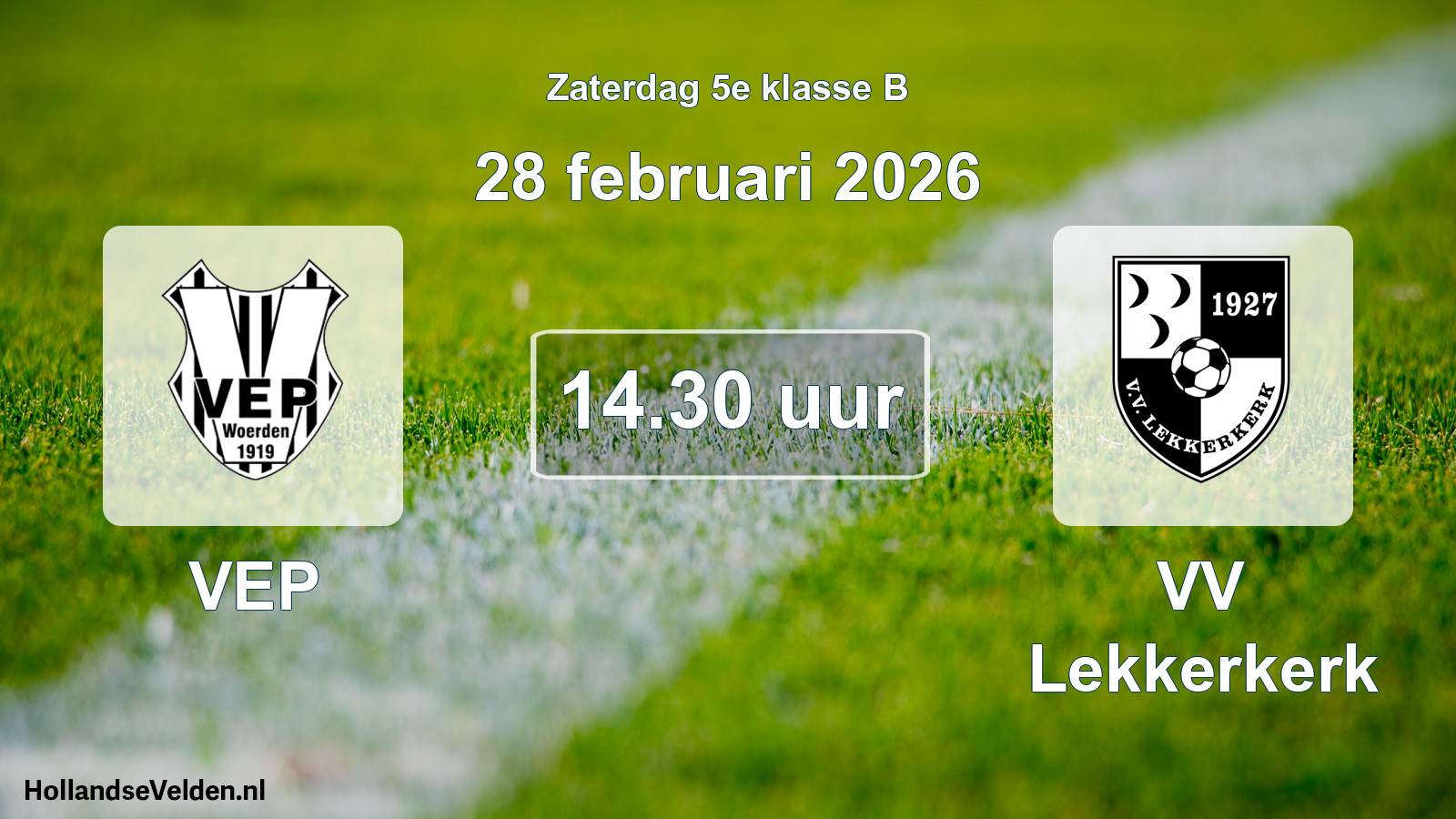 Geplande wedstrijd: VEP - VV Lekkerkerk (28 februari 2026)