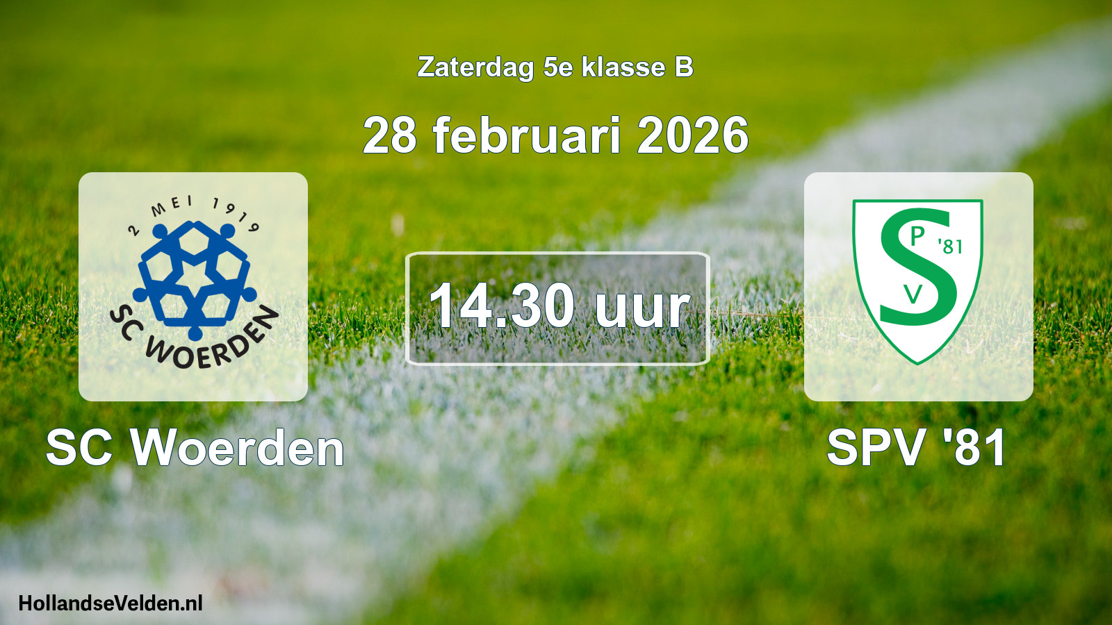 Scheduled Match: SC Woerden - SPV '81 (28 February 2026)