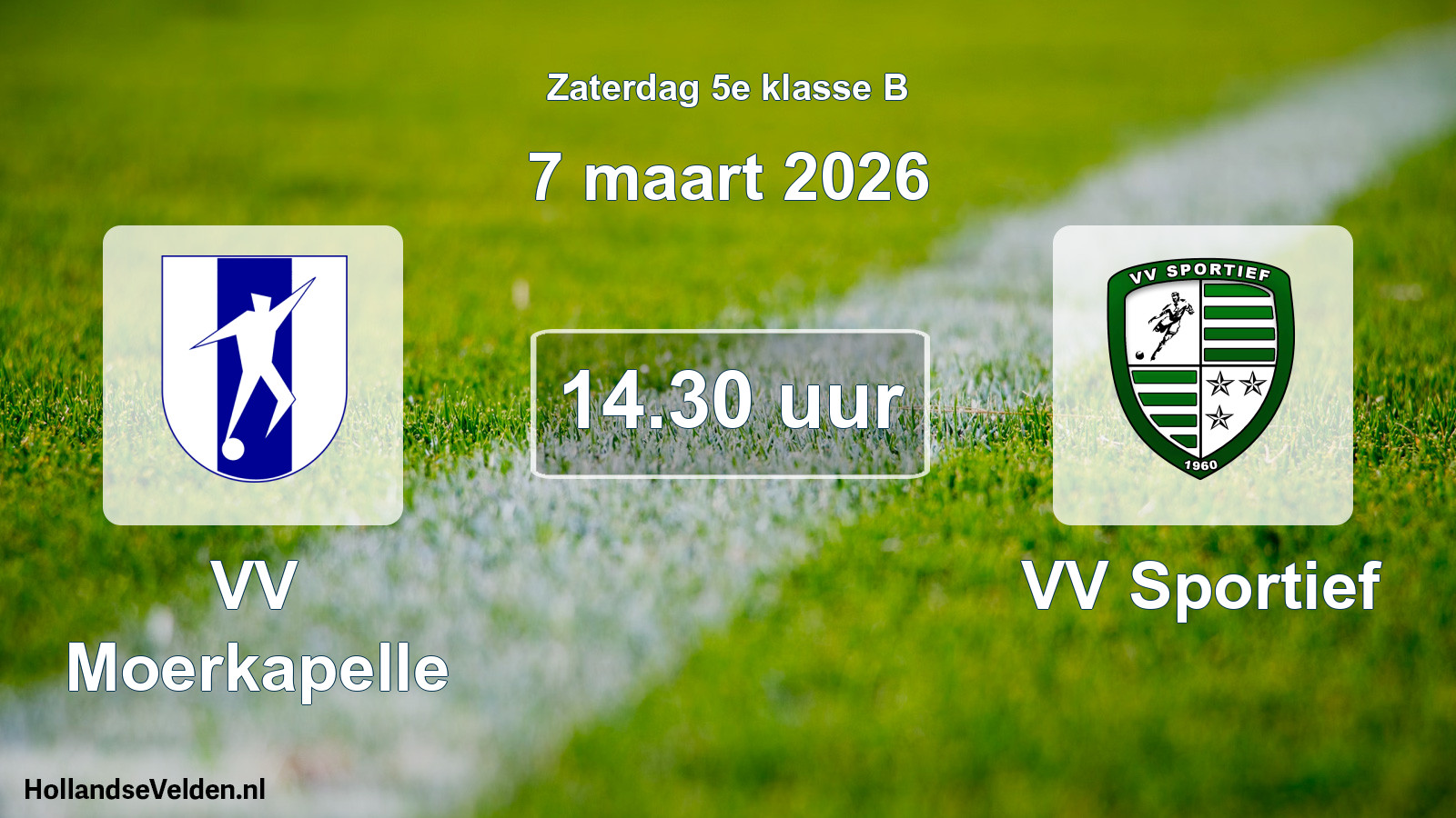 Geplande wedstrijd: VV Moerkapelle - VV Sportief (7 maart 2026)