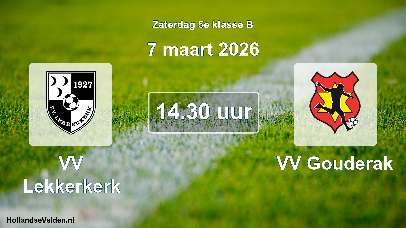Geplande wedstrijd: VV Lekkerkerk - VV Gouderak (7 maart 2026)