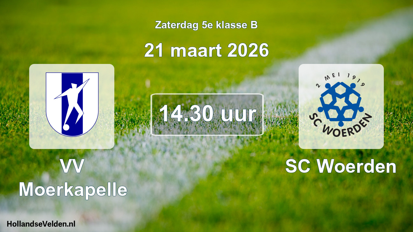 Scheduled Match: VV Moerkapelle - SC Woerden (21 March 2026)