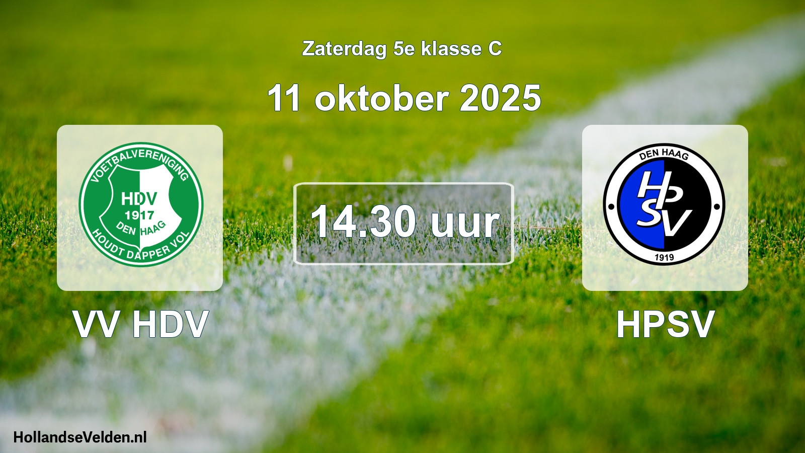 Scheduled Match: VV HDV - HPSV (11 October 2025)