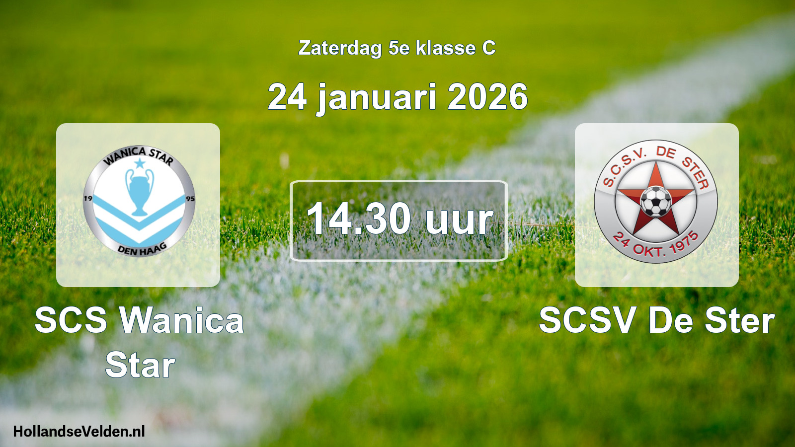Scheduled Match: SCS Wanica Star - SCSV De Ster (24 January 2026)