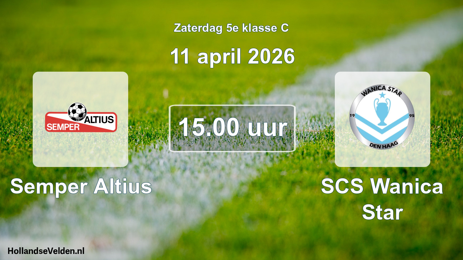 Scheduled Match: Semper Altius - SCS Wanica Star (11 April 2026)