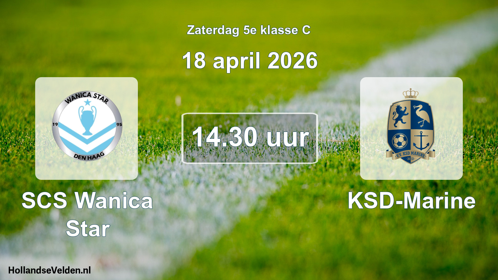 Scheduled Match: SCS Wanica Star - KSD-Marine (18 April 2026)