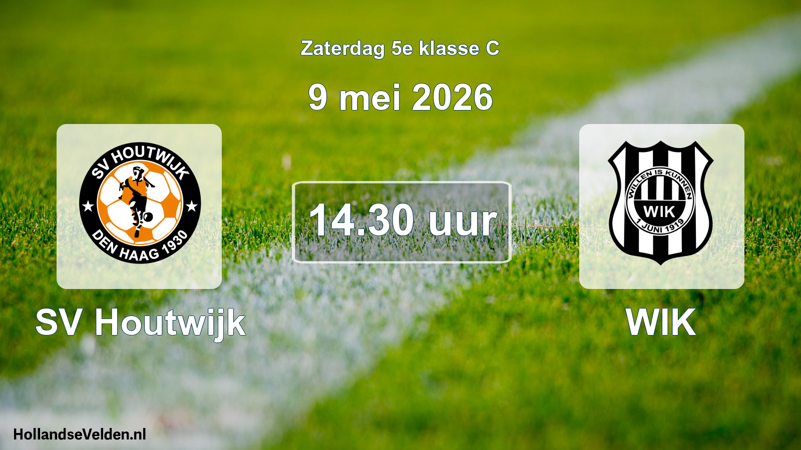 Scheduled Match: SV Houtwijk - WIK (9 May 2026)