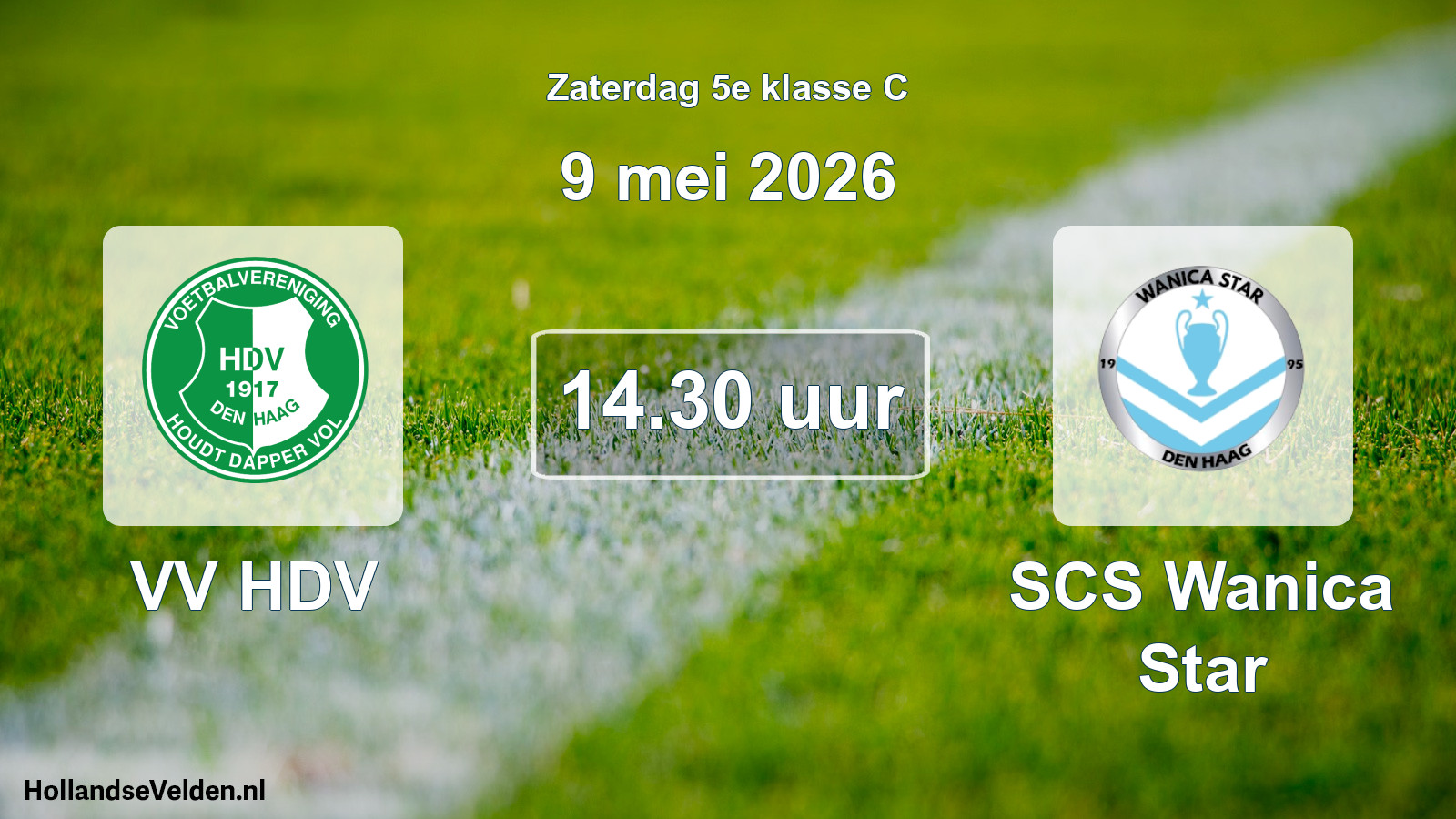 Scheduled Match: VV HDV - SCS Wanica Star (9 May 2026)