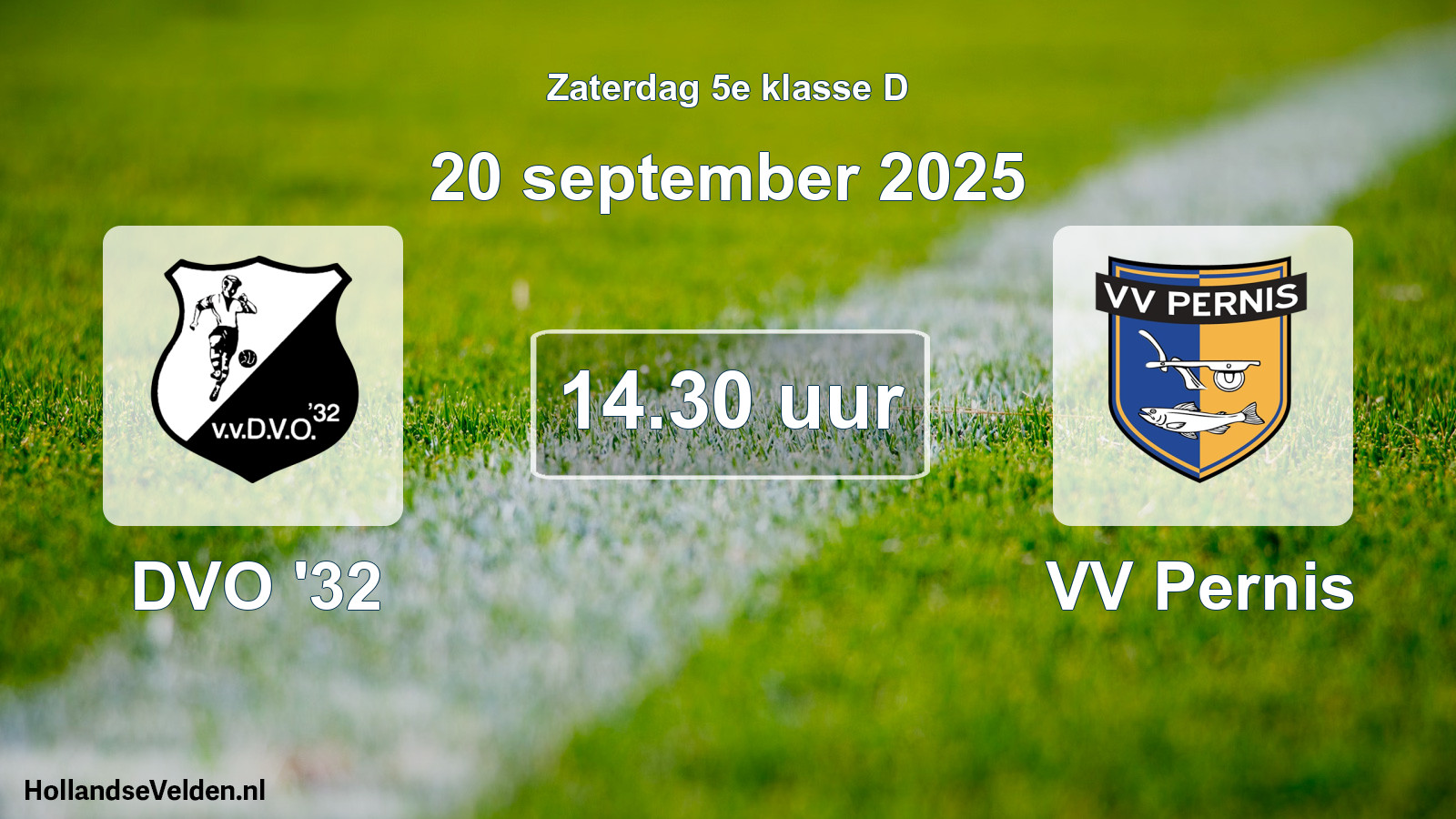 Scheduled Match: DVO '32 - VV Pernis (20 September 2025)