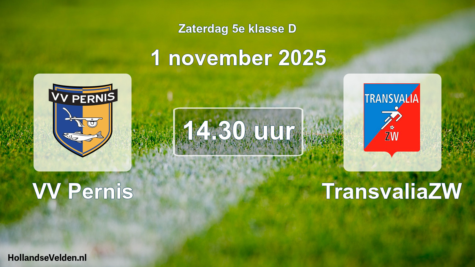 Scheduled Match: VV Pernis - TransvaliaZW (1 November 2025)
