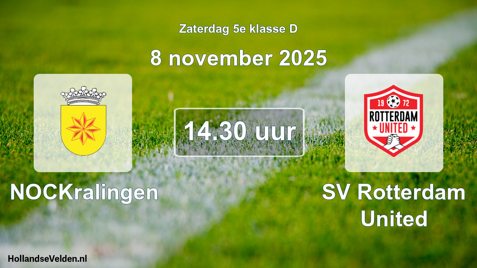 Scheduled Match: NOCKralingen - SV Rotterdam United (8 November 2025)