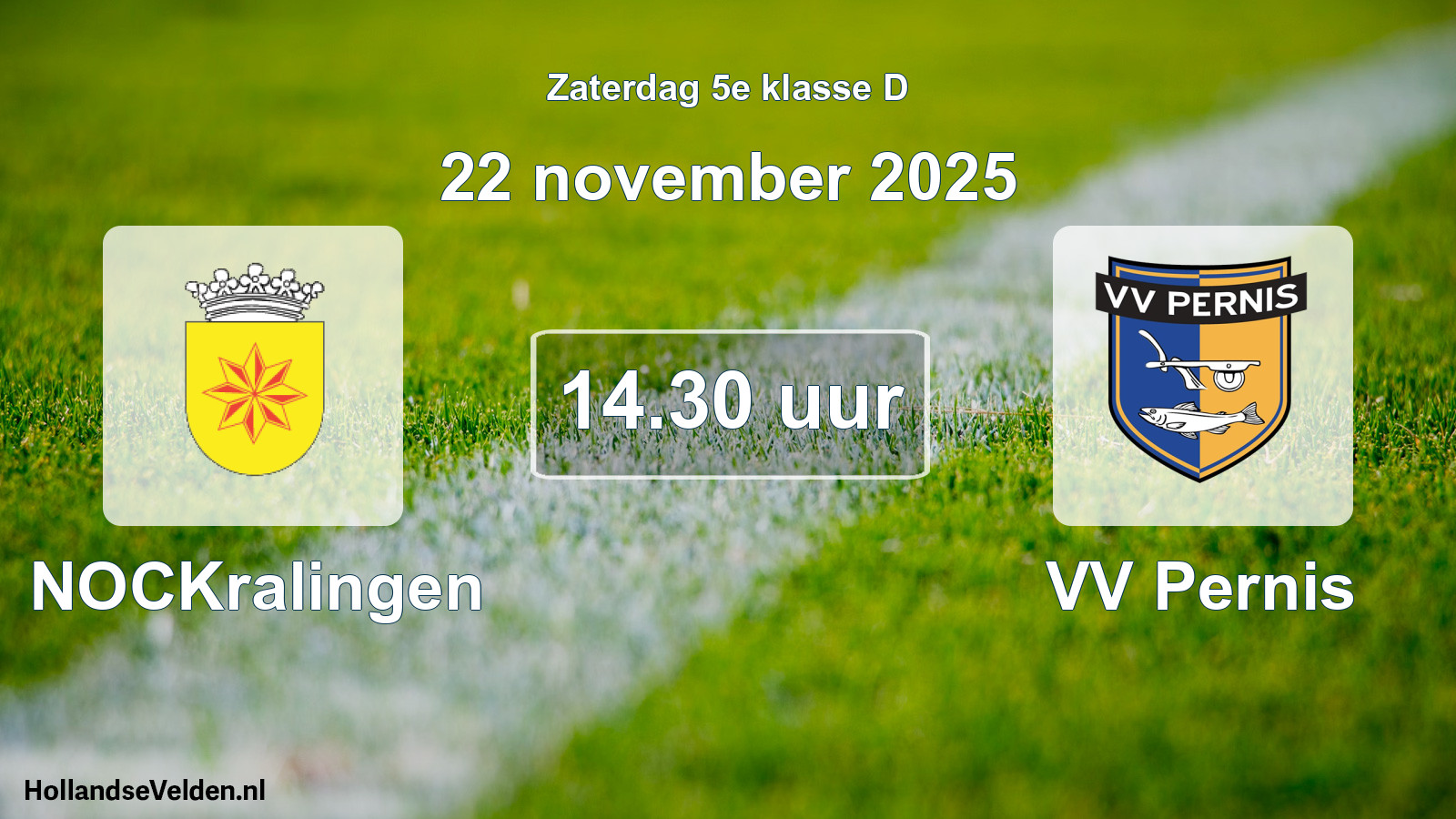 Scheduled Match: NOCKralingen - VV Pernis (22 November 2025)