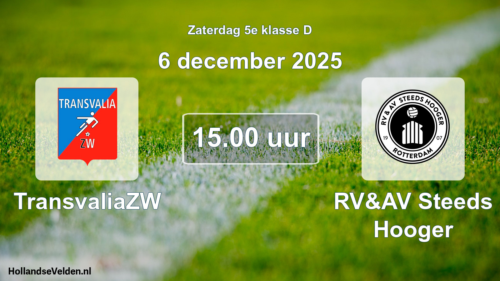 Scheduled Match: TransvaliaZW - RV&AV Steeds Hooger (6 December 2025)