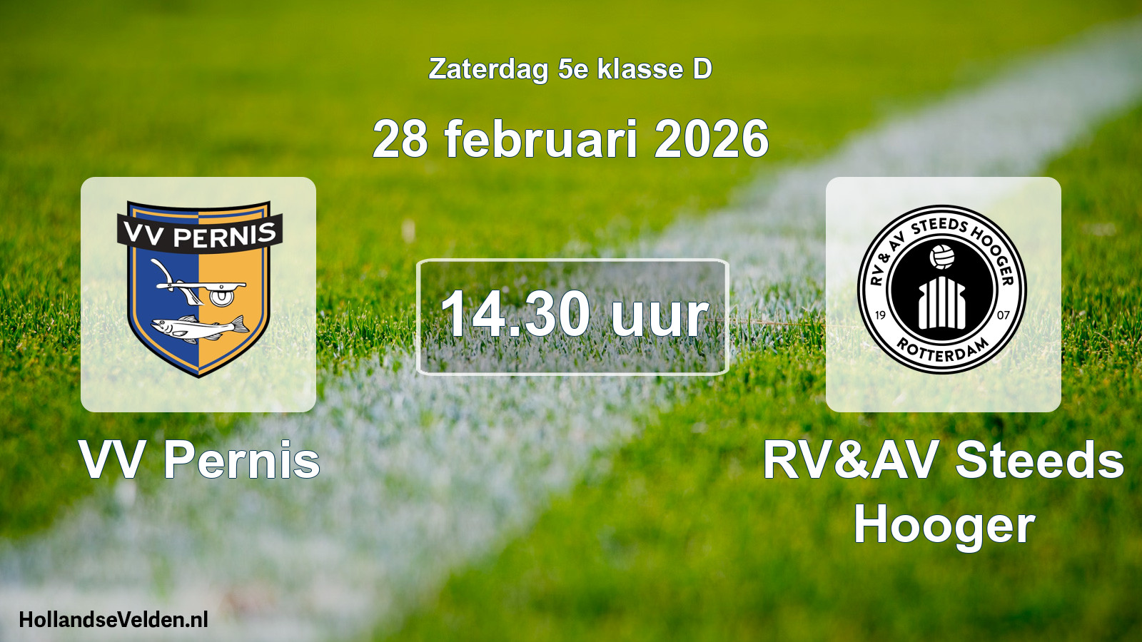 Scheduled Match: VV Pernis - RV&AV Steeds Hooger (28 February 2026)