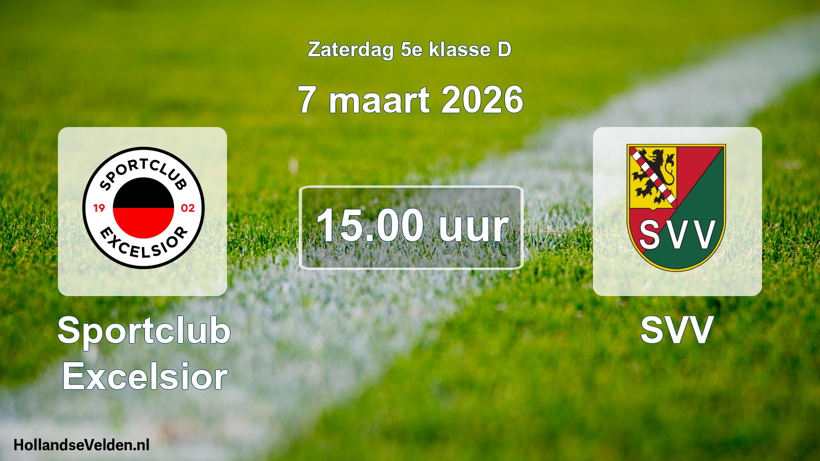 Geplande wedstrijd: Sportclub Excelsior - SVV (7 maart 2026)
