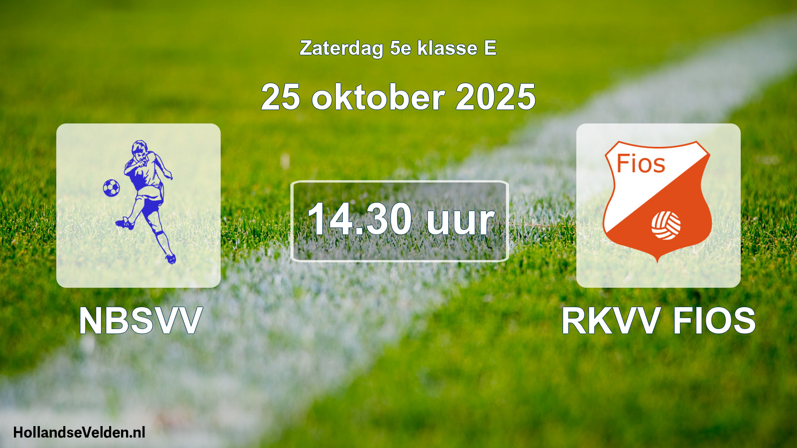 Scheduled Match: NBSVV - RKVV FIOS (25 October 2025)