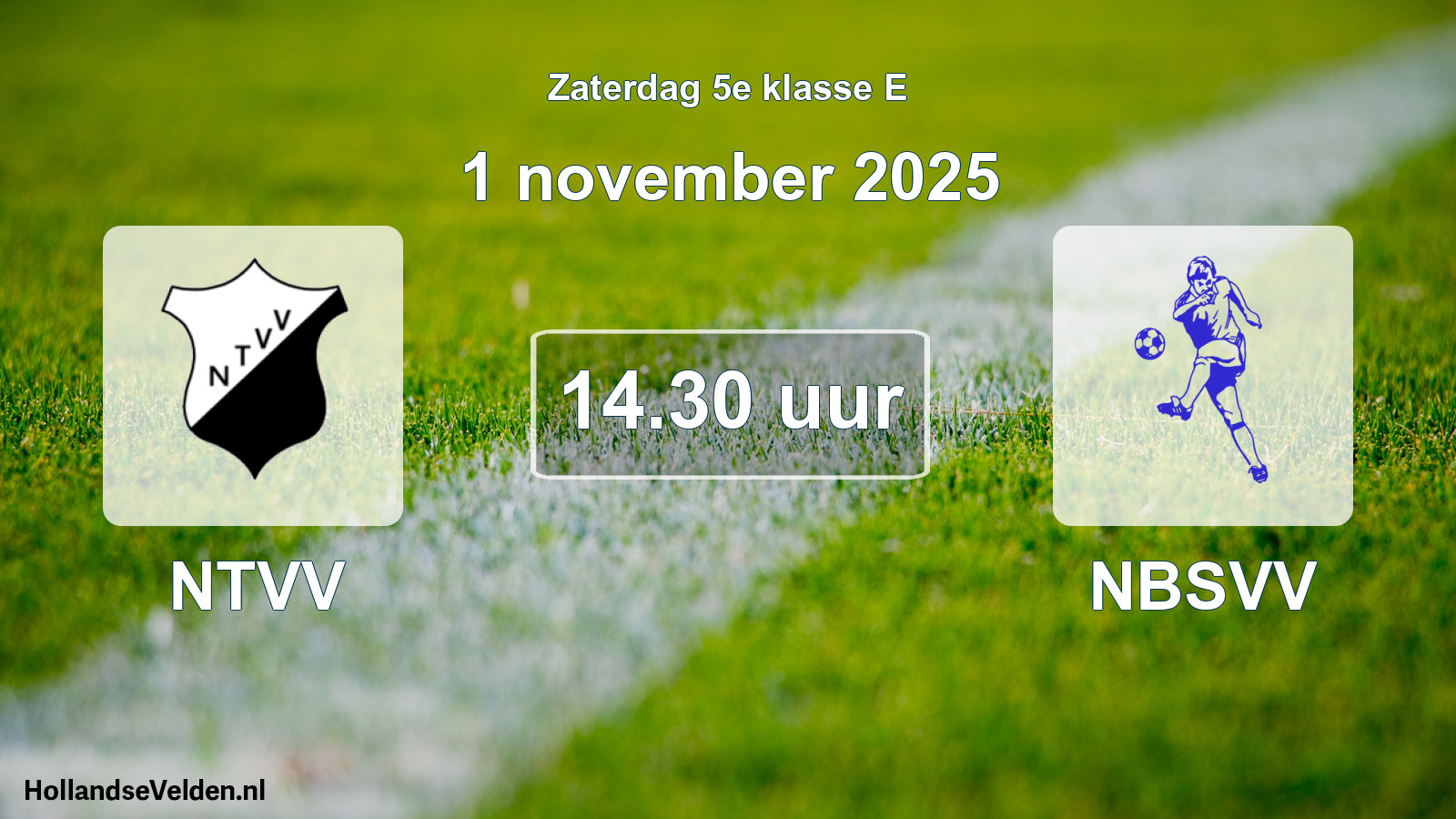 Geplande wedstrijd: NTVV - NBSVV (1 november 2025)