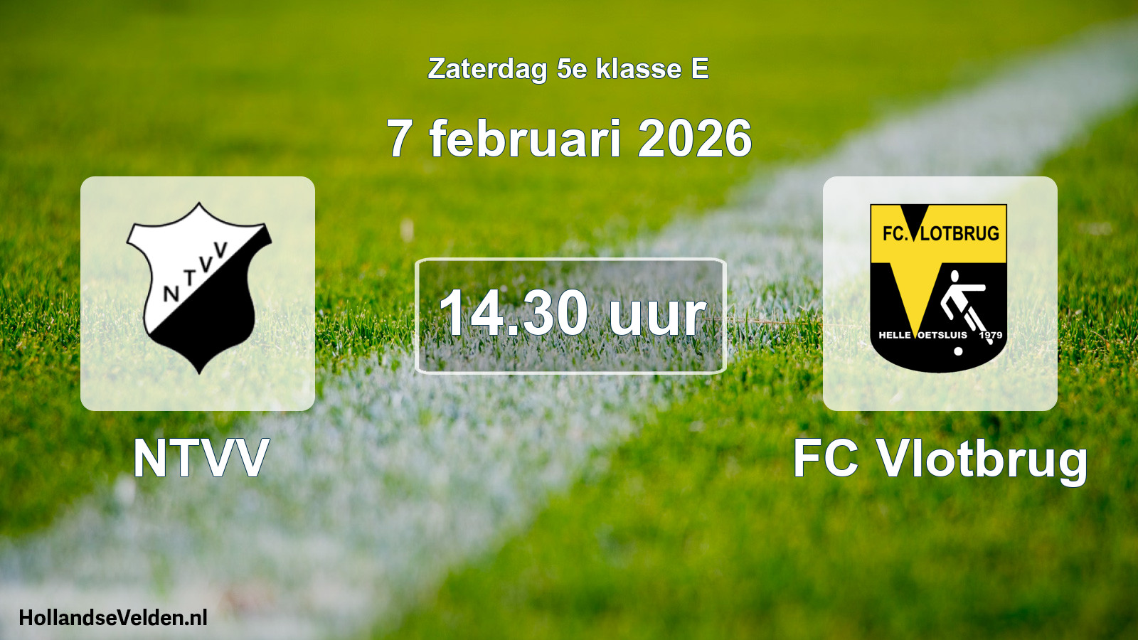 Geplande wedstrijd: NTVV - FC Vlotbrug (7 februari 2026)