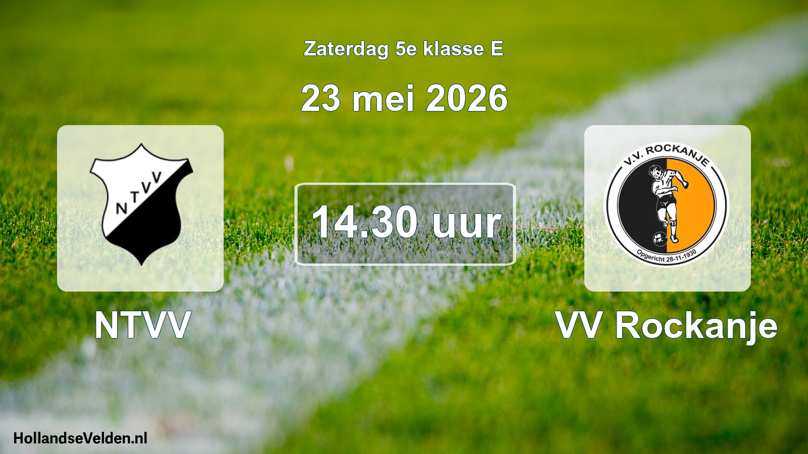Geplande wedstrijd: NTVV - VV Rockanje (23 mei 2026)