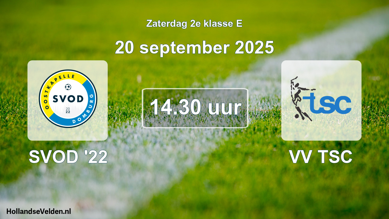 Scheduled Match: SVOD '22 - VV TSC (20 September 2025)