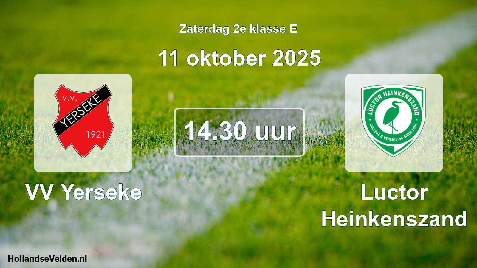 Scheduled Match: VV Yerseke - Luctor Heinkenszand (11 October 2025)