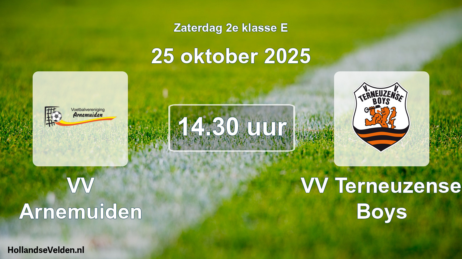 Scheduled Match: VV Arnemuiden - VV Terneuzense Boys (25 October 2025)