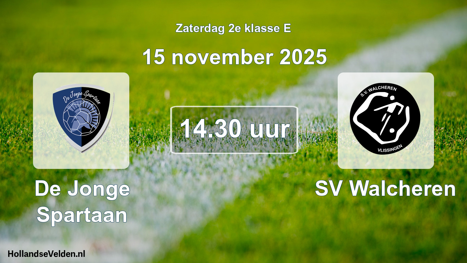 Scheduled Match: De Jonge Spartaan - SV Walcheren (15 November 2025)
