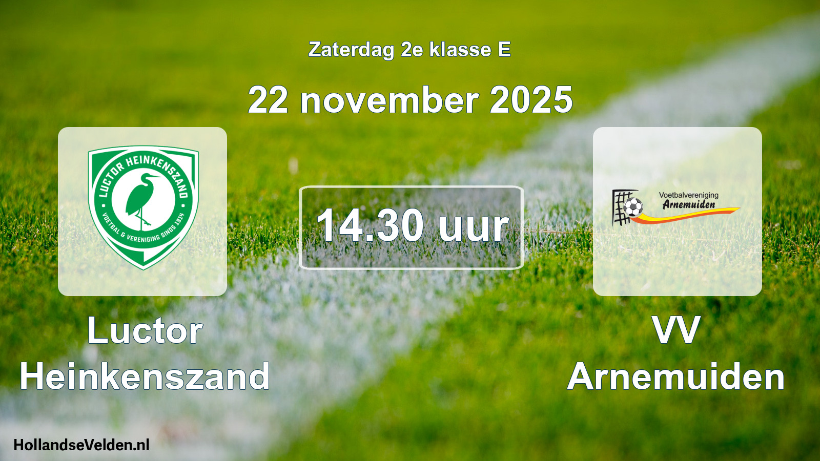 Scheduled Match: Luctor Heinkenszand - VV Arnemuiden (22 November 2025)