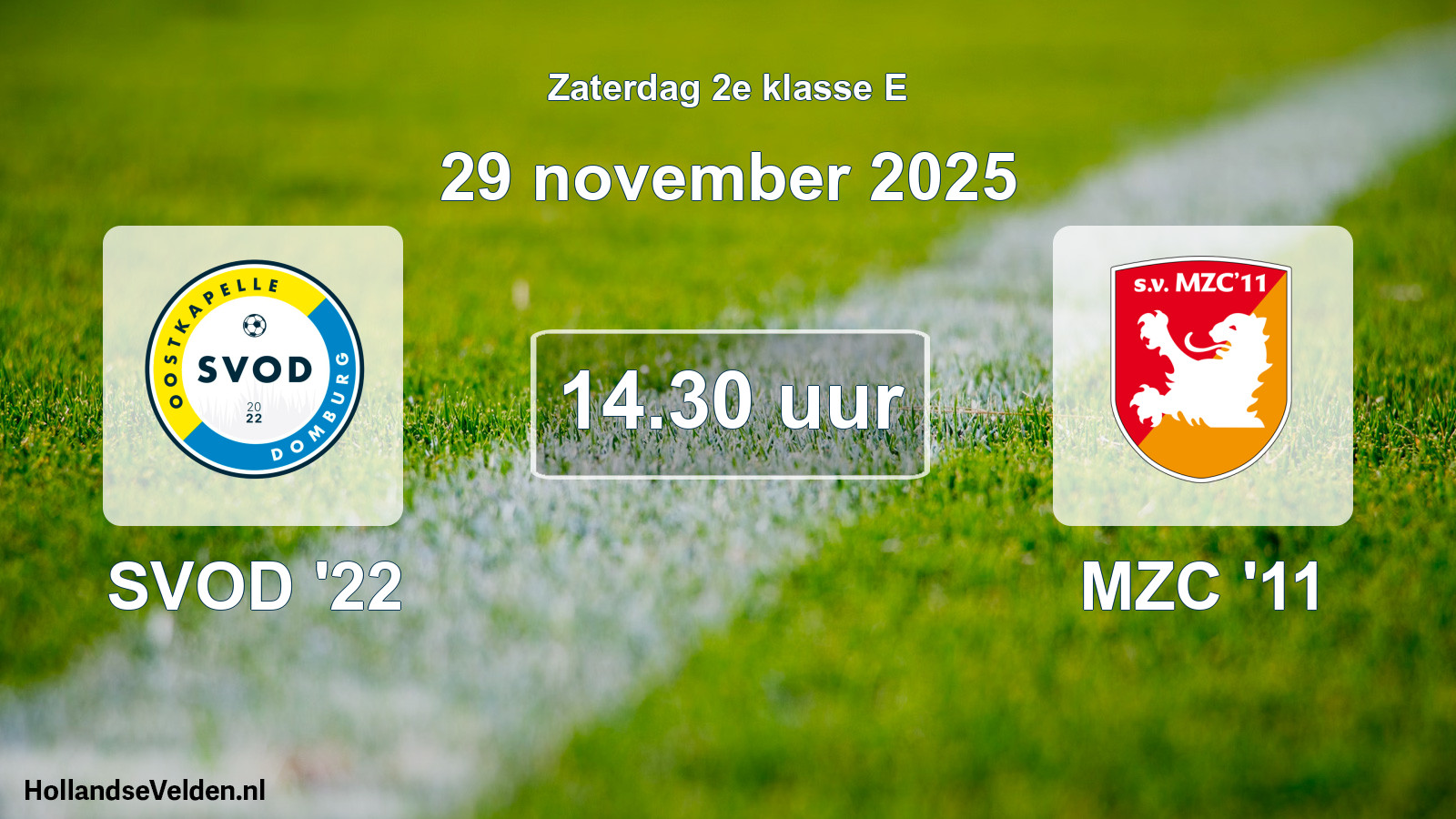 Scheduled Match: SVOD '22 - MZC '11 (29 November 2025)