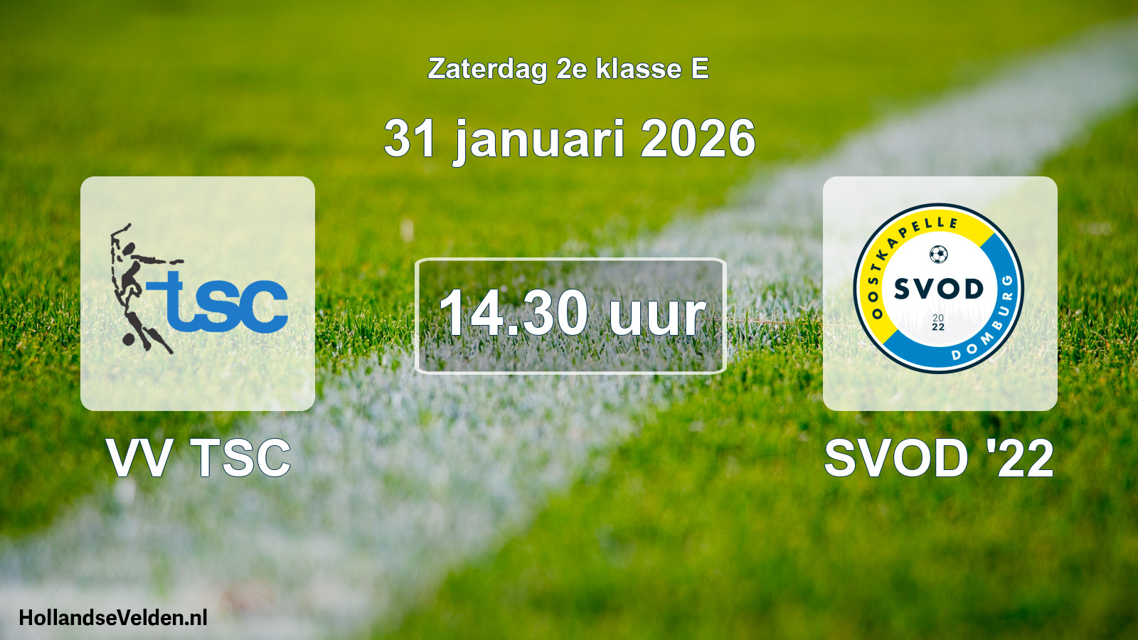 Scheduled Match: VV TSC - SVOD '22 (31 January 2026)