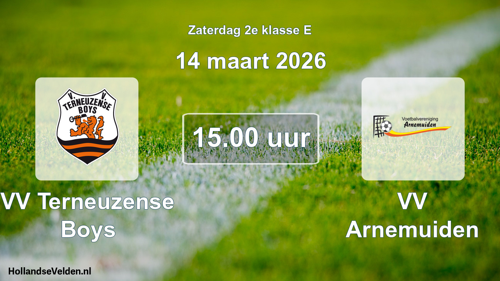 Scheduled Match: VV Terneuzense Boys - VV Arnemuiden (14 March 2026)