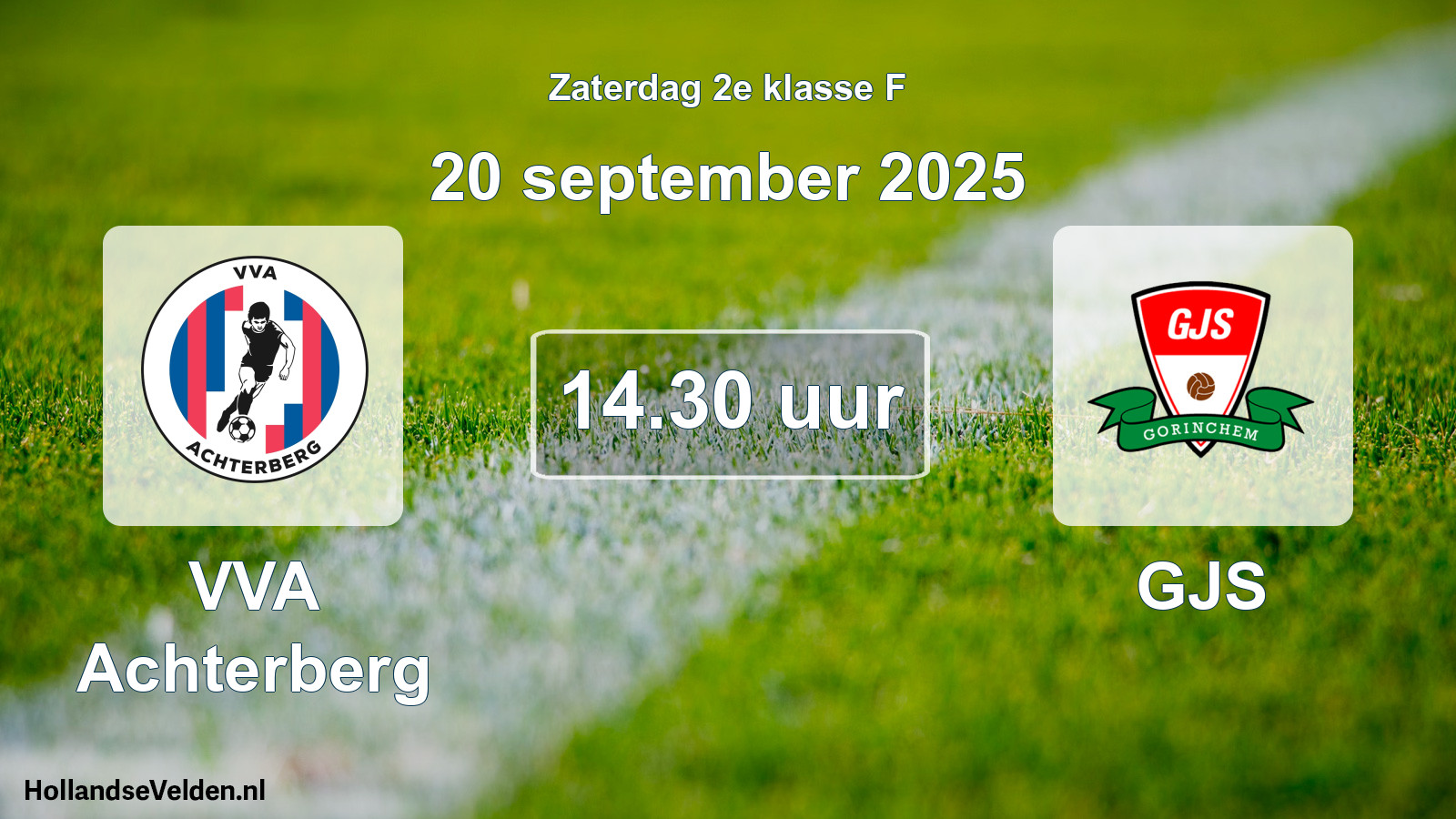 Scheduled Match: VVA Achterberg - GJS (20 September 2025)