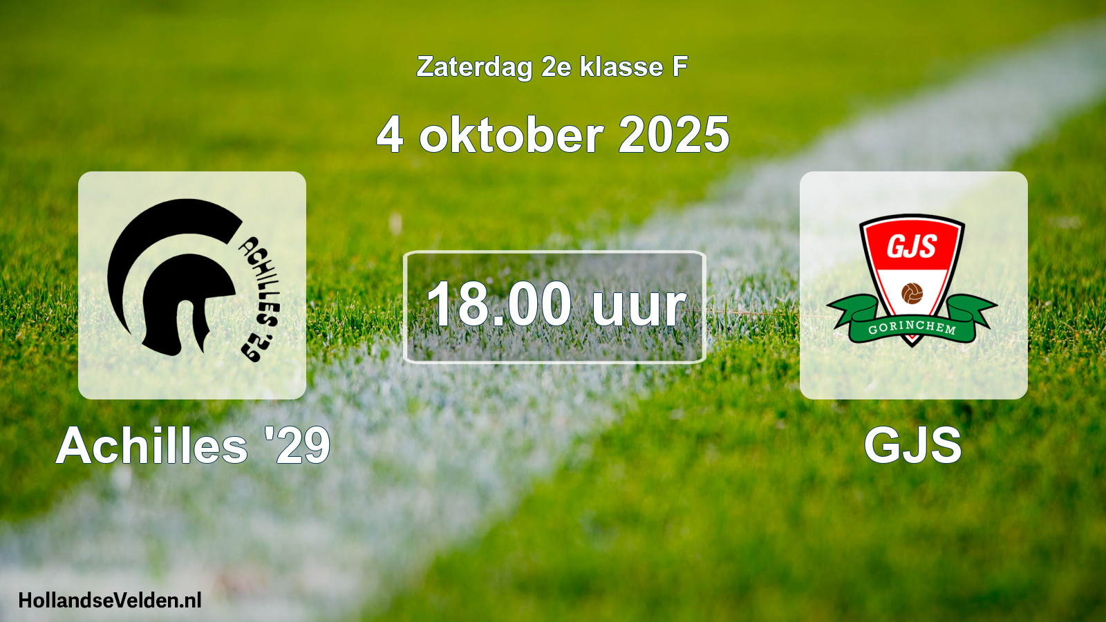 Scheduled Match: Achilles '29 - GJS (4 October 2025)