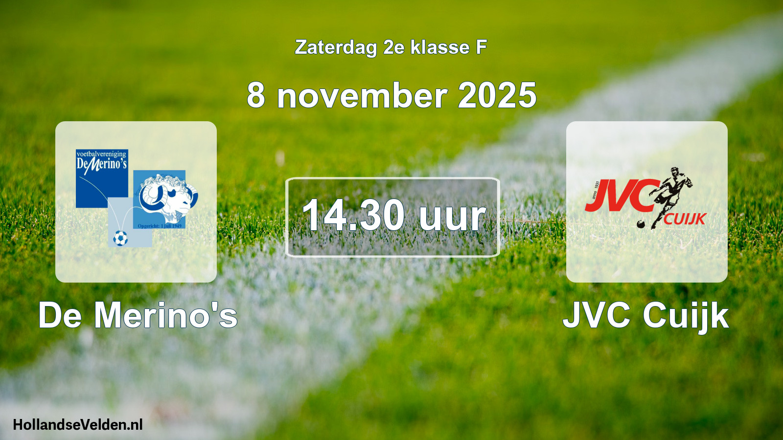 Scheduled Match: De Merino's - JVC Cuijk (8 November 2025)