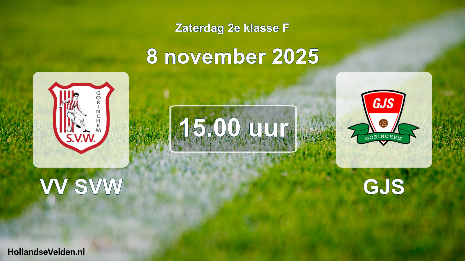 Scheduled Match: VV SVW - GJS (8 November 2025)