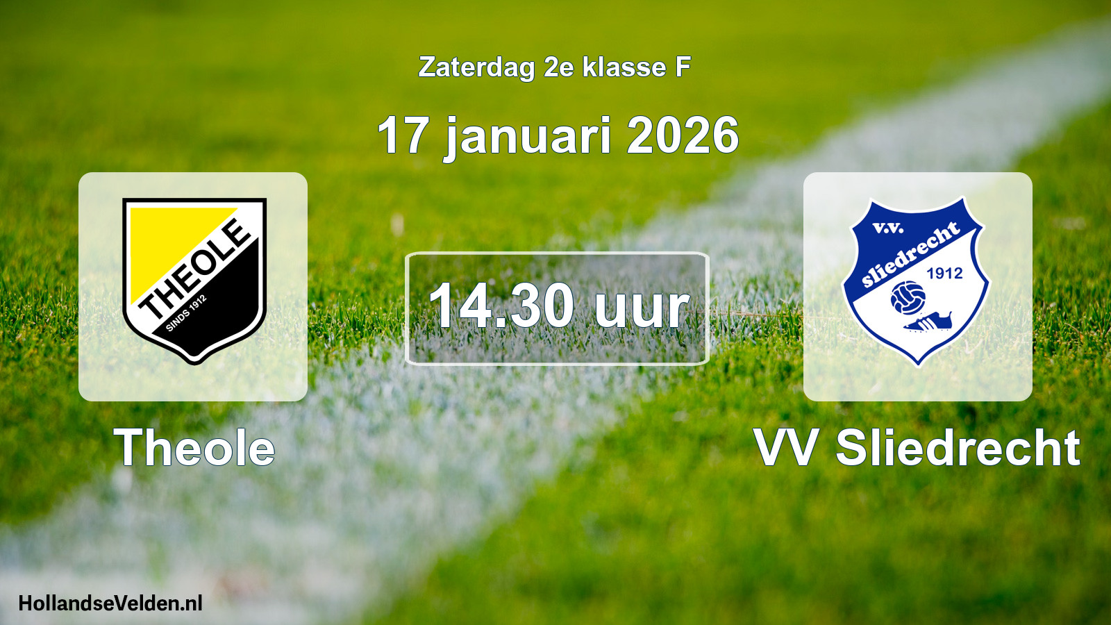 Scheduled Match: Theole - VV Sliedrecht (17 January 2026)