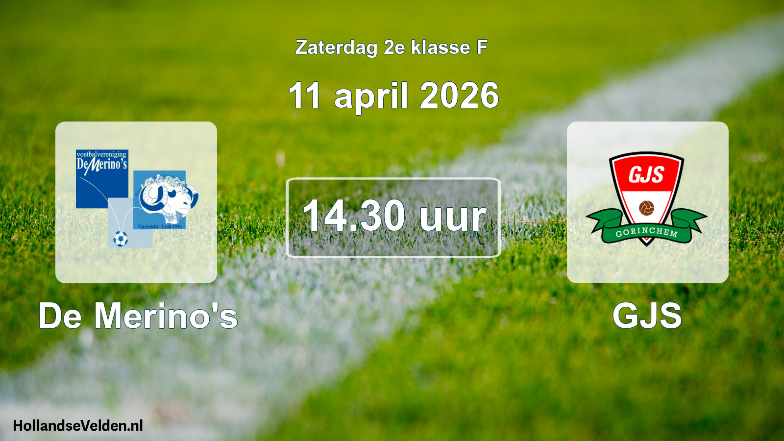 Scheduled Match: De Merino's - GJS (11 April 2026)