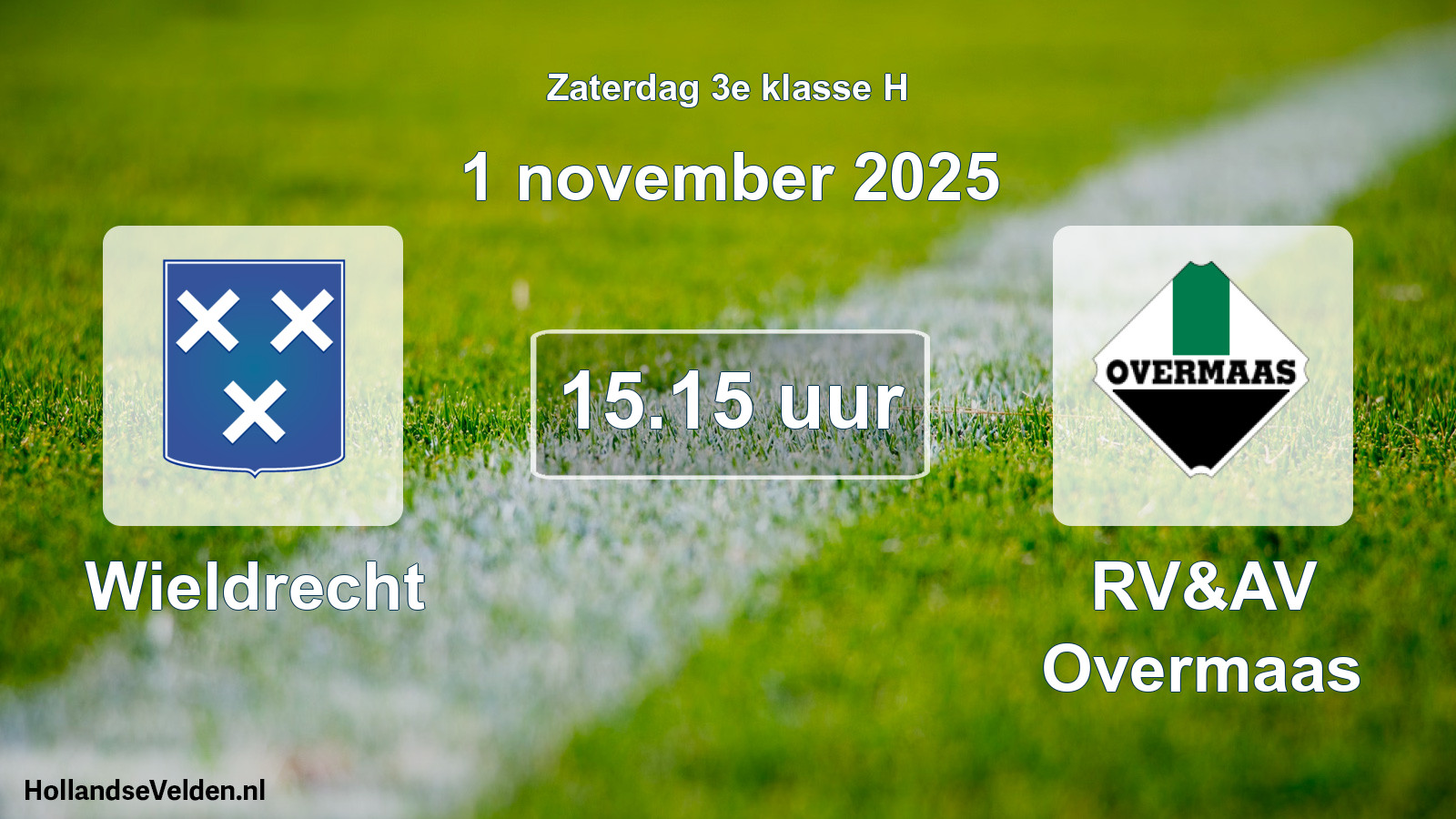 Scheduled Match: Wieldrecht - RV&AV Overmaas (1 November 2025)