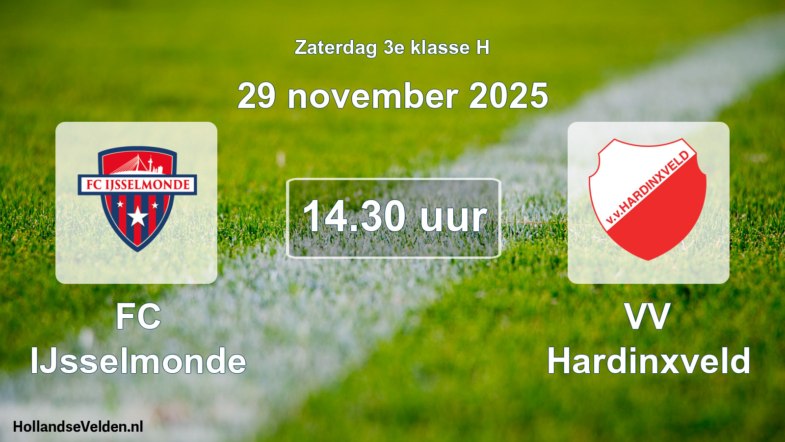 Scheduled Match: FC IJsselmonde - VV Hardinxveld (29 November 2025)