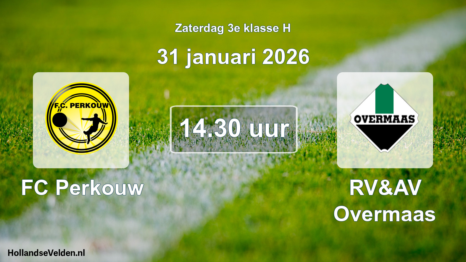 Scheduled Match: FC Perkouw - RV&AV Overmaas (31 January 2026)