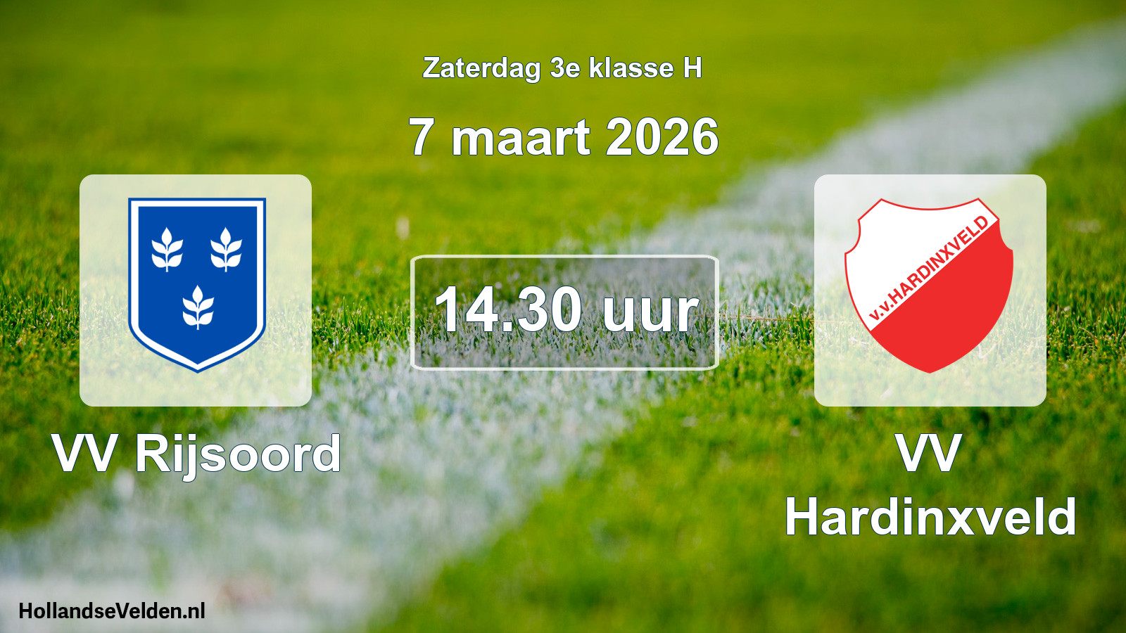 Scheduled Match: VV Rijsoord - VV Hardinxveld (7 March 2026)