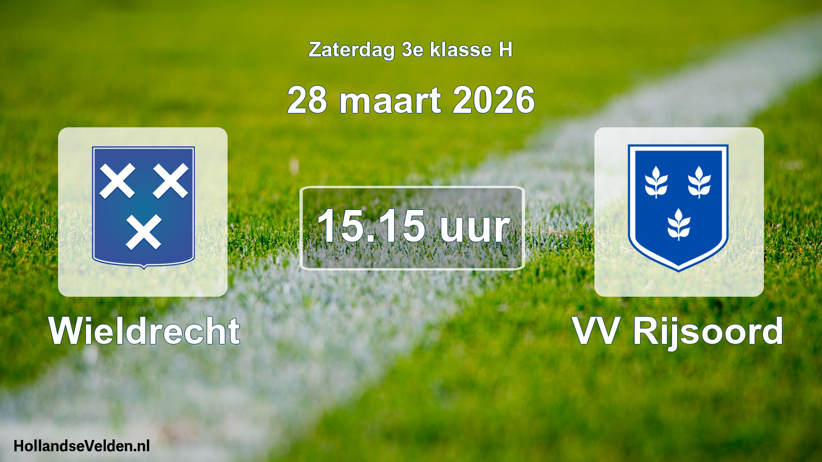 Scheduled Match: Wieldrecht - VV Rijsoord (28 March 2026)