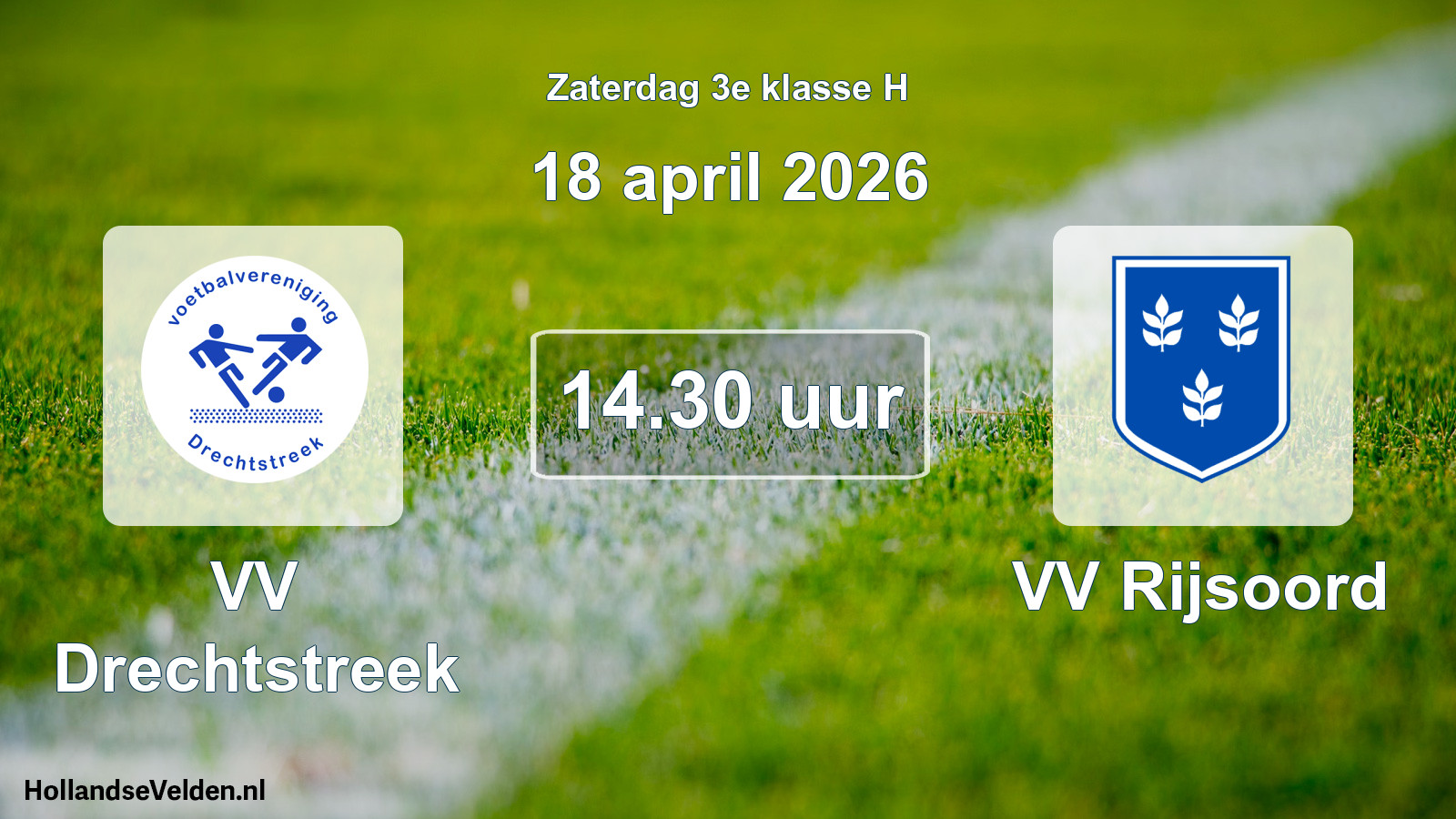 Scheduled Match: VV Drechtstreek - VV Rijsoord (18 April 2026)