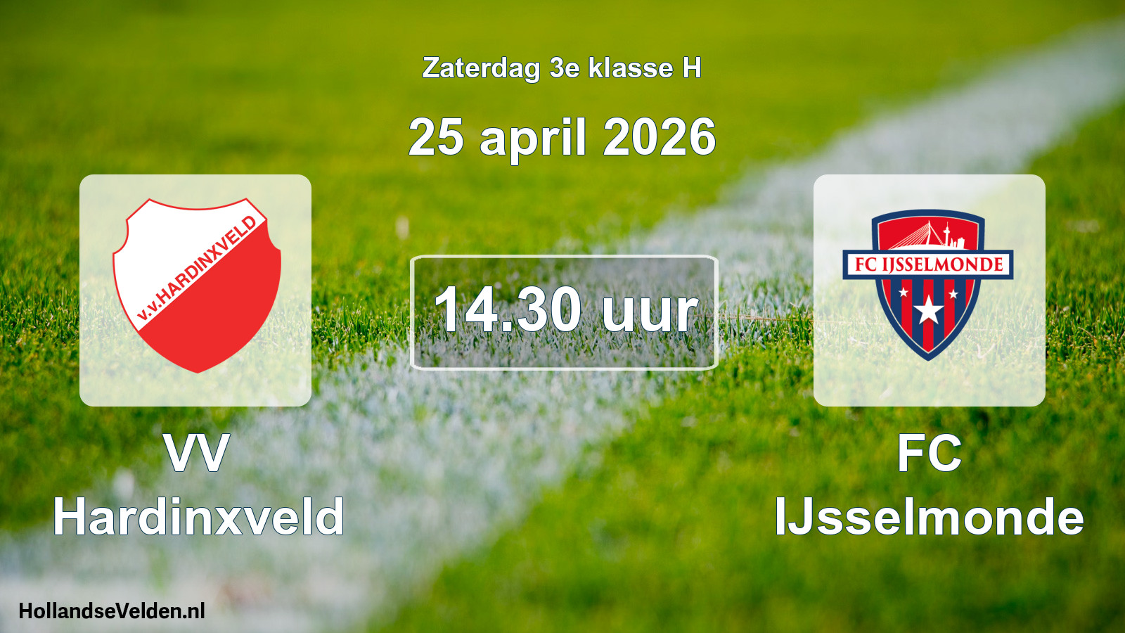 Scheduled Match: VV Hardinxveld - FC IJsselmonde (25 April 2026)