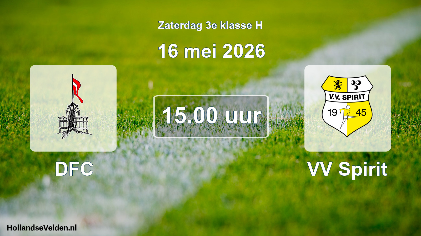 Scheduled Match: DFC - VV Spirit (16 May 2026)