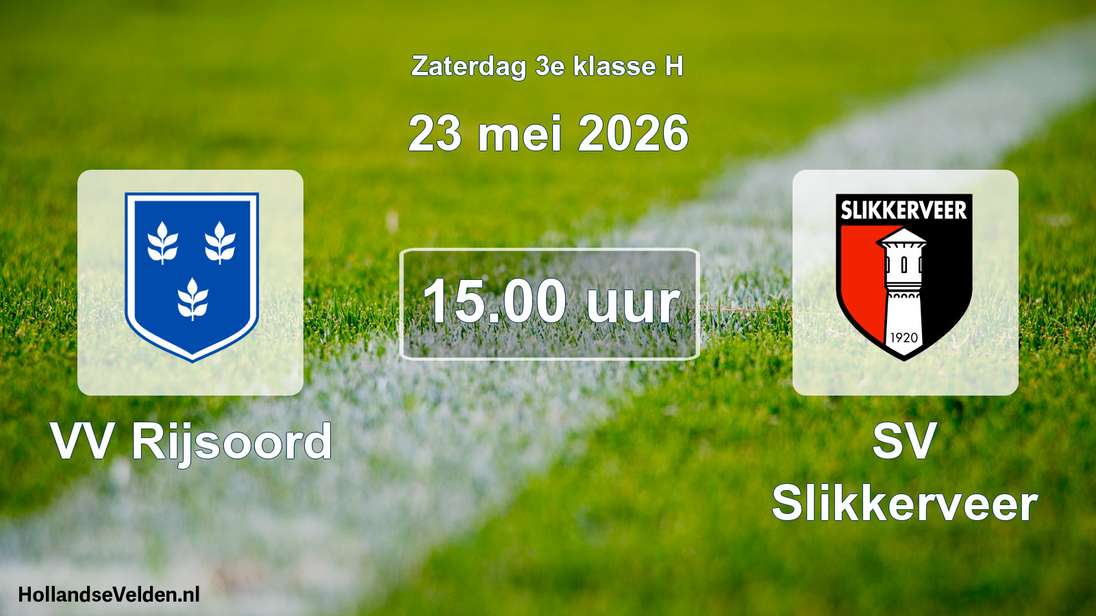 Scheduled Match: VV Rijsoord - SV Slikkerveer (23 May 2026)