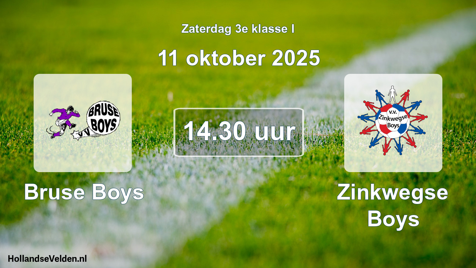 Scheduled Match: Bruse Boys - Zinkwegse Boys (11 October 2025)